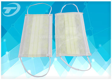 Breathable Non-Woven Disposable Earloop Face Mask 3ply  17.5x9.5cm For Medical